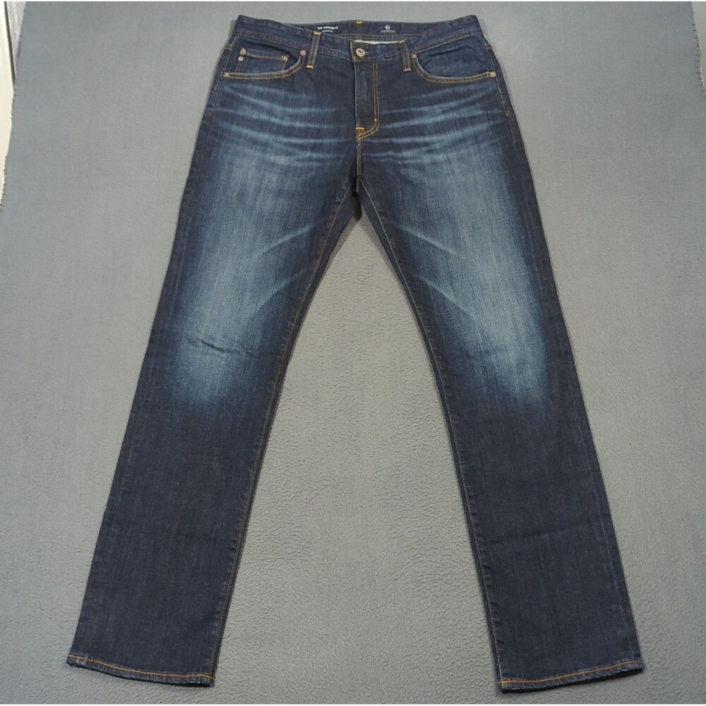 Ag Adriano Goldschmied Jeans Men's 34x34 Blue The Graduate Tailored Leg